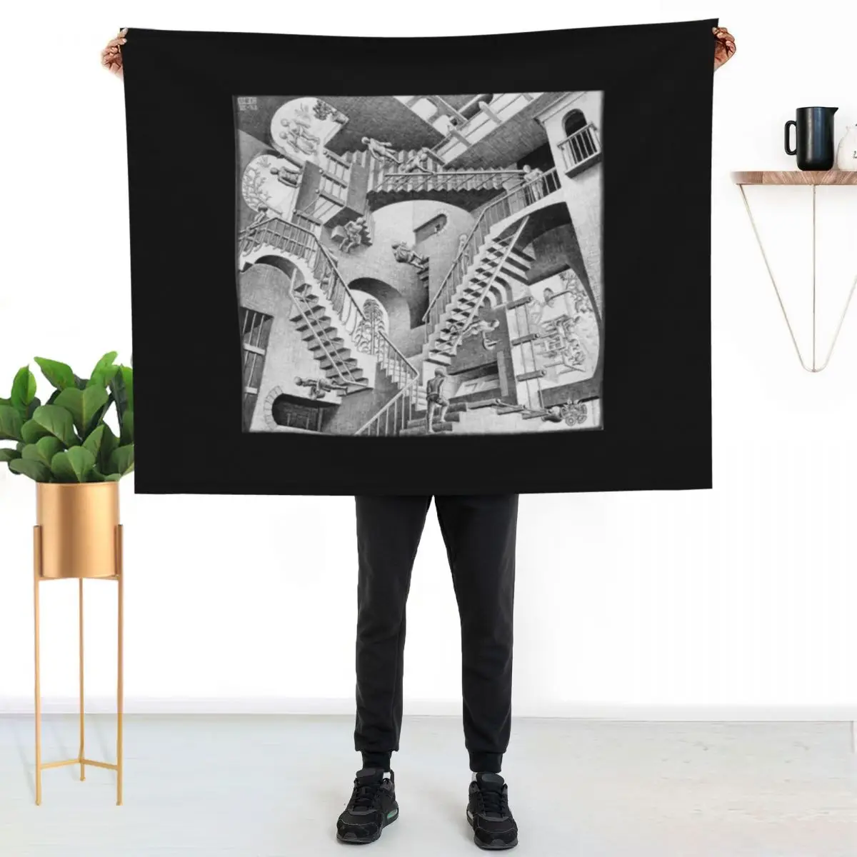 

Mc Escher T-ShirtMC Escher Throw Blanket Luxurious Soft Blanket Holiday Gift for Family