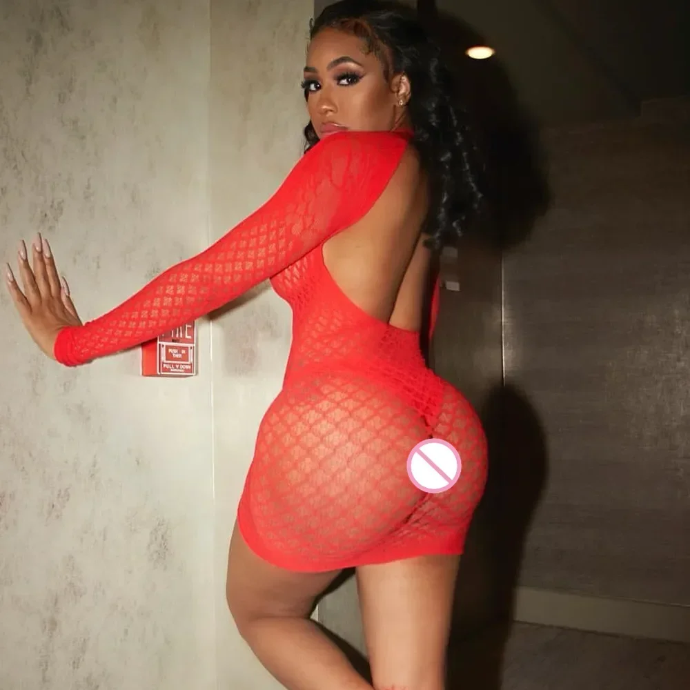 Новинка 2025, женское облегающее короткое платье с открытой спиной, нижнее белье для ночного клуба, праздничная одежда, модная женская узкая юбка, вечернее платье