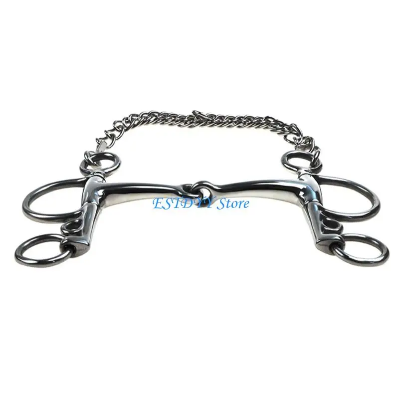 G6DE مهنة أبواق الحصان من الفولاذ المقاوم للصدأ لركوب الخيل الرياضية مقاومة للصدأ والمواد المقاومة للتآكل لقمة الحصان