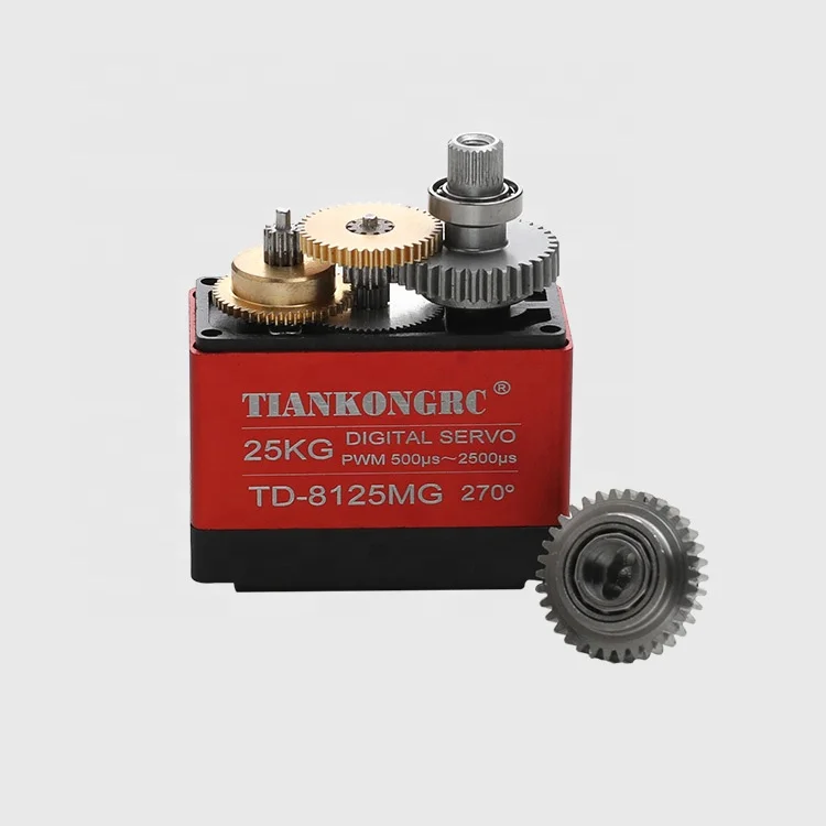 Alto torque TD-8125MG 25kg 30kg 35kg 20kg 8.4v à prova dwaterproof água metal engrenagem servo motor digital para robô rc carro barco avião