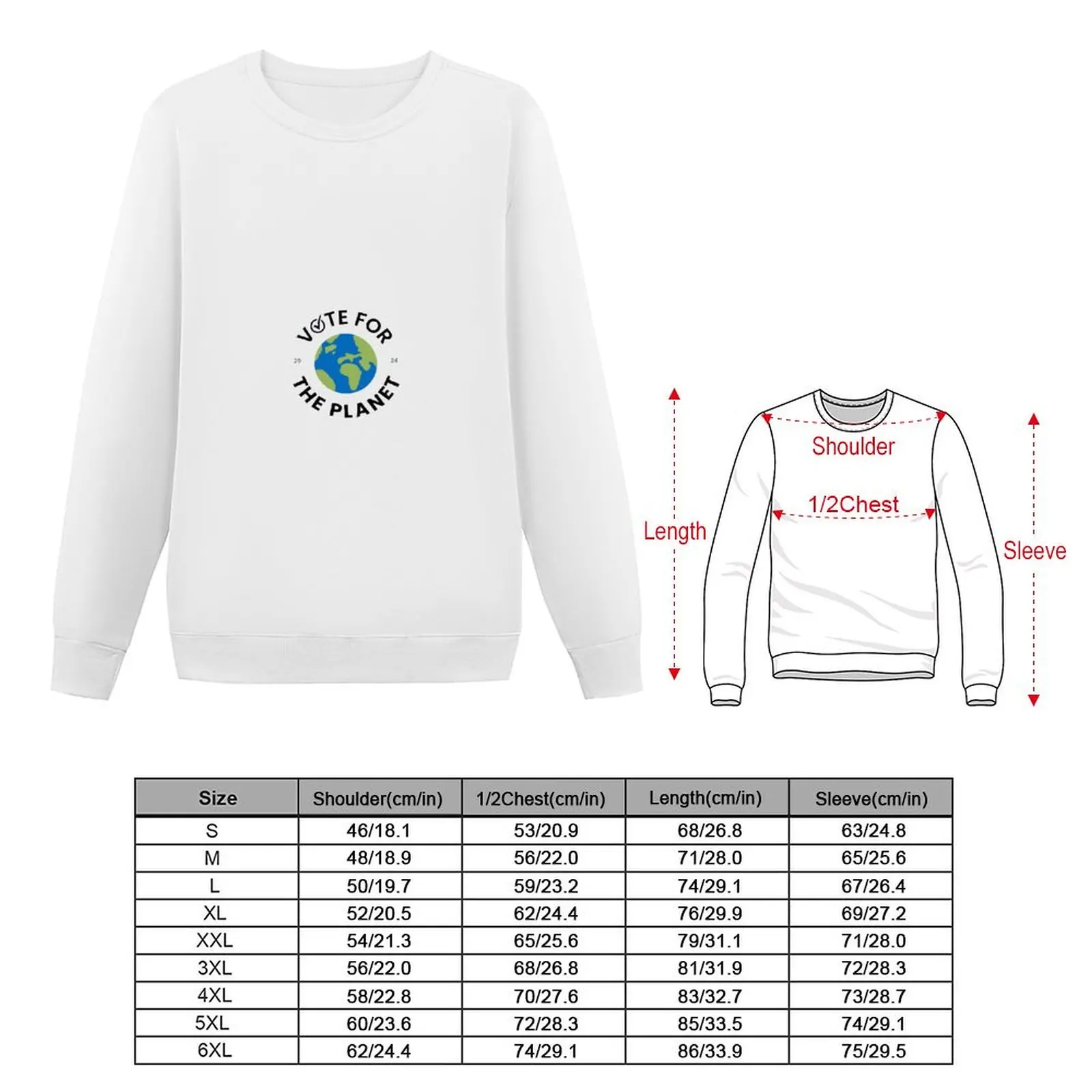 Vote for the Planet Circle Sweatshirt tracksuits men's clothes new in hoodies & sweatshirts