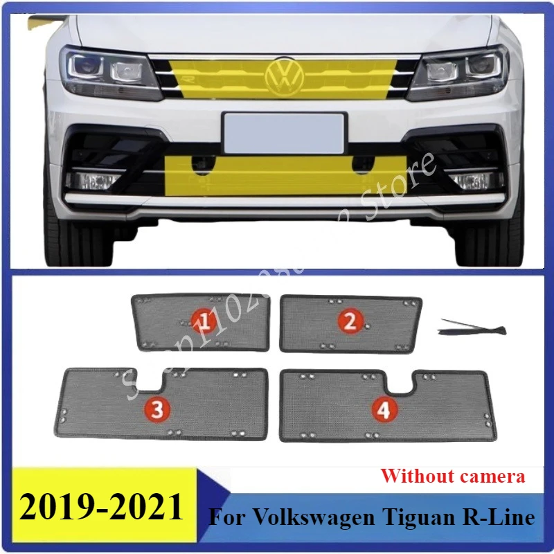 

Insect-proof Air Inlet Protect Cover Airin Insert Net Vent Racing Grill For Volkswagen Tiguan R-Line 2019-2021 Filter