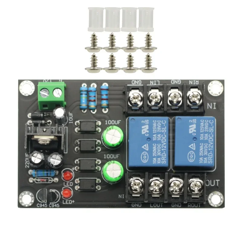 300WX2 Audio Speaker Protection Board Delay 2 channels DC Protection board for Class A Digital amplifier Board Module DC12-16V