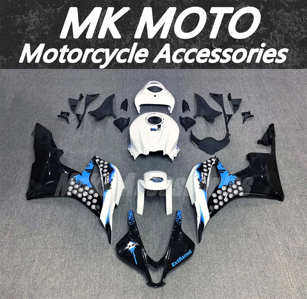 

Moke moto Motorcycle Bodywork Set For Cbr600rr 2007-2008 Fairings Kit Fit New High Quality ABS Injection Blue Black White