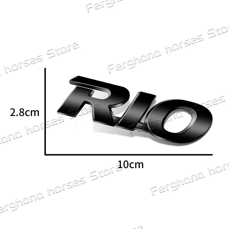 Auto Accessories 3D Metal Letter Logo Rear Trunk Emblem Fender Badge Sticker For KIA Rio Logo K2 K3 K5 Sportage Picanto Ceed