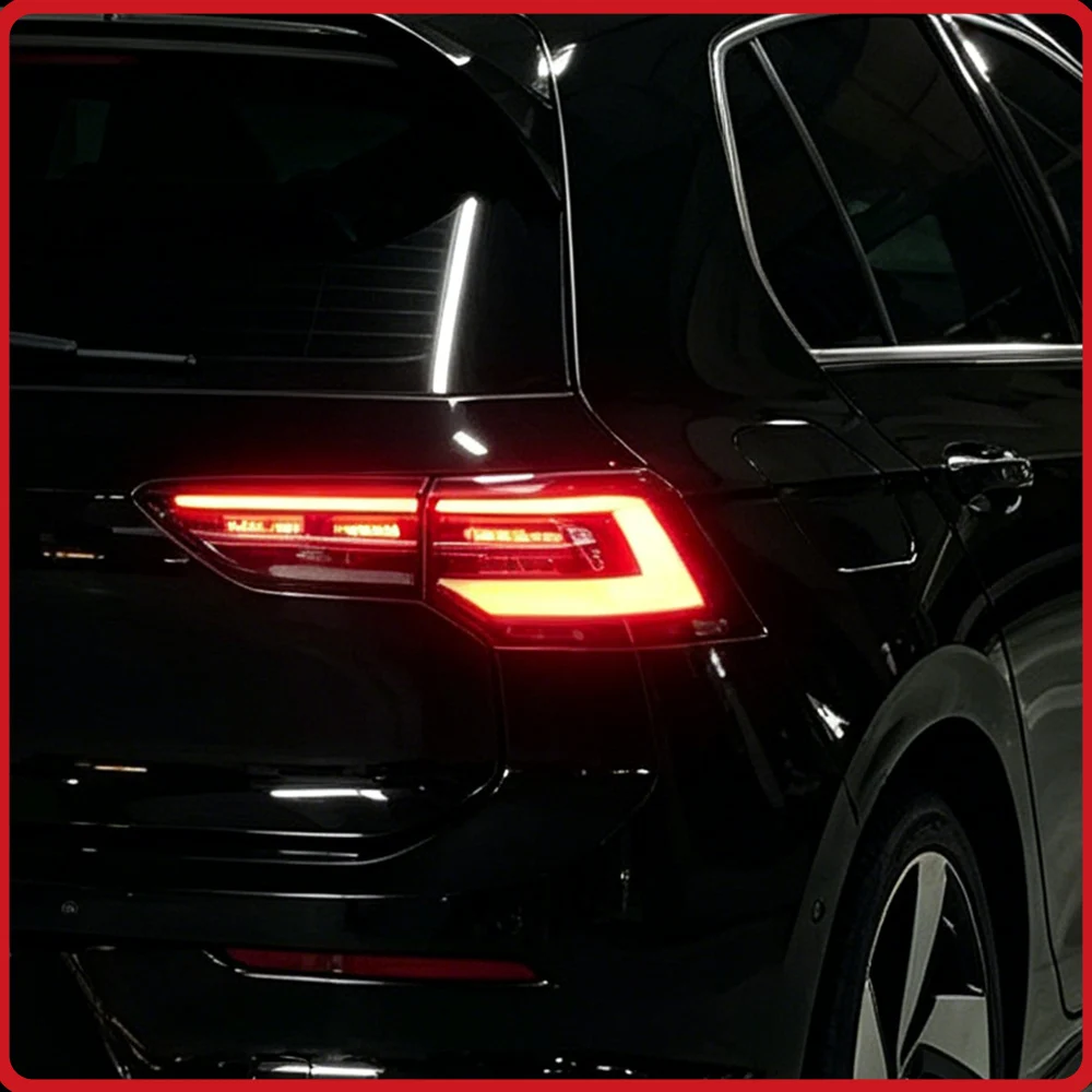 

LED Taillights Assembly For VW Golf 8 2021-2024 Plug and Play Low to High Upgrade Streamer Turn Signal Rear Lamps
