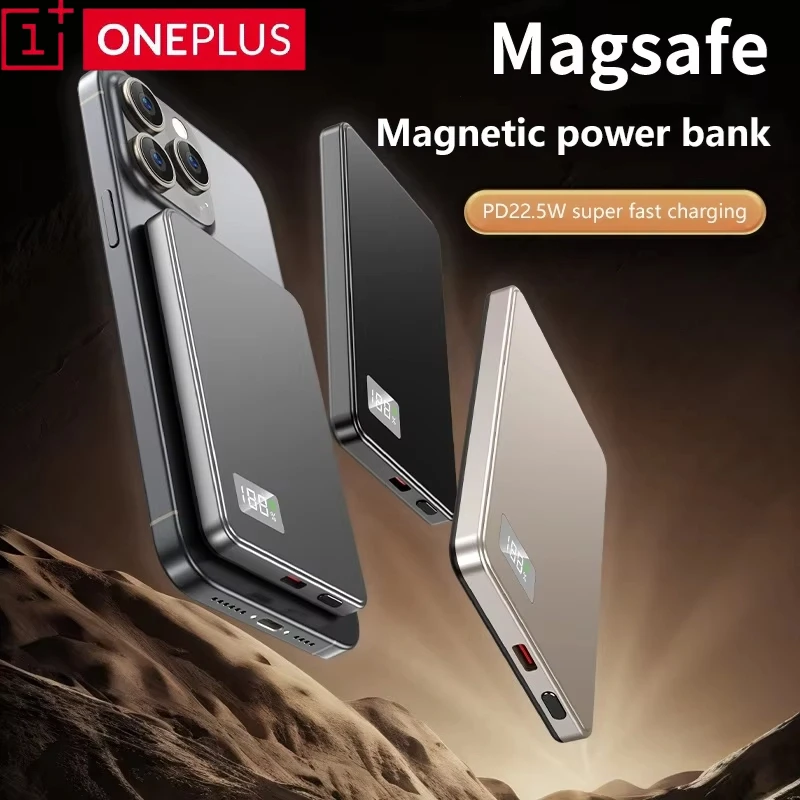 بنك طاقة لاسلكي مغناطيسي بقدرة 100000 مللي أمبير في الساعة من OnePlus PD22.5W بطارية خارجية محمولة سريعة الشحن لهاتف Magsafe لهاتف iPhone وسامسونج #3