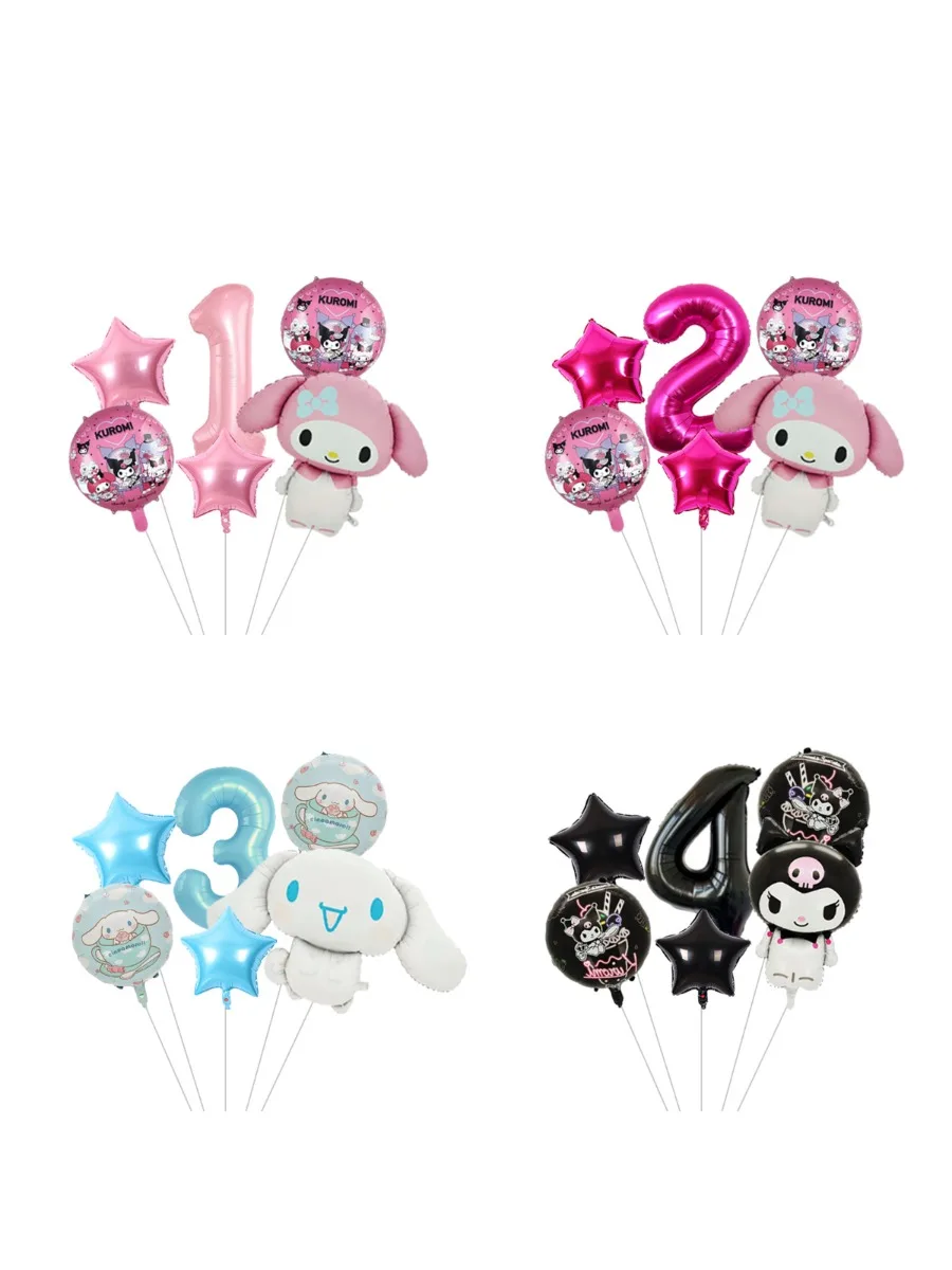 Cinnamoroll Großer Cartoon-Folienballon, Niedlicher Welpen-Ballon für Partydekoration, Geburtstagsfeier-Dekoration