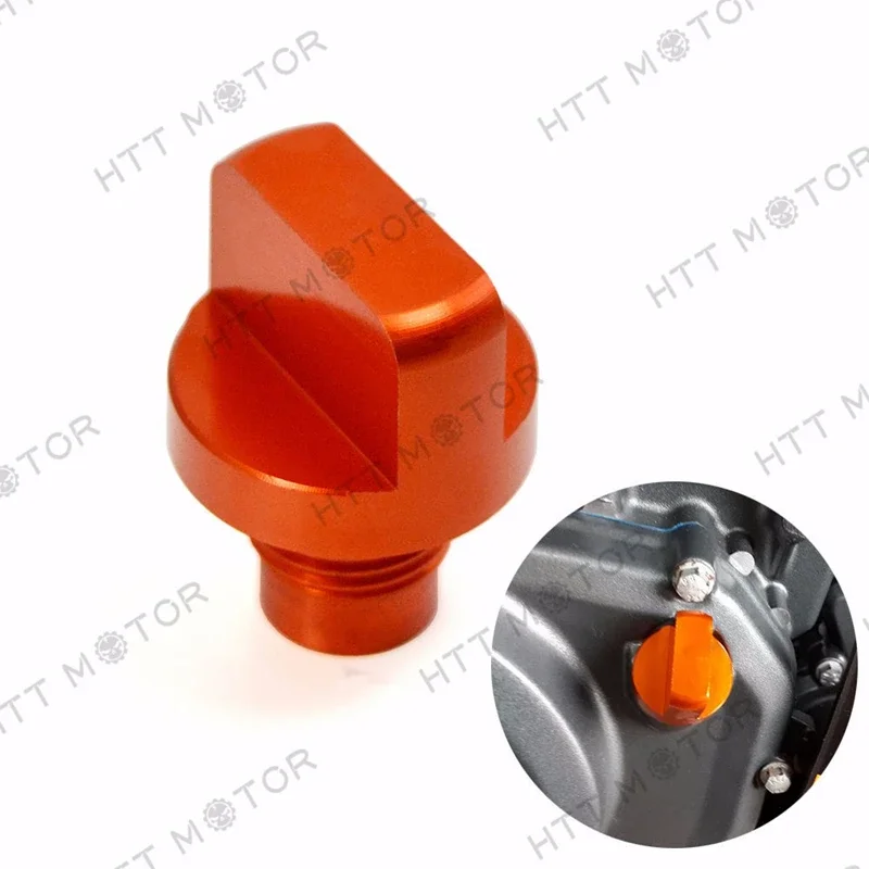 Free Shipping Motorcycle Parts CNC Aluminium Oil Drain Plug Bolt for KTM DUKE 125 200 390 Orange