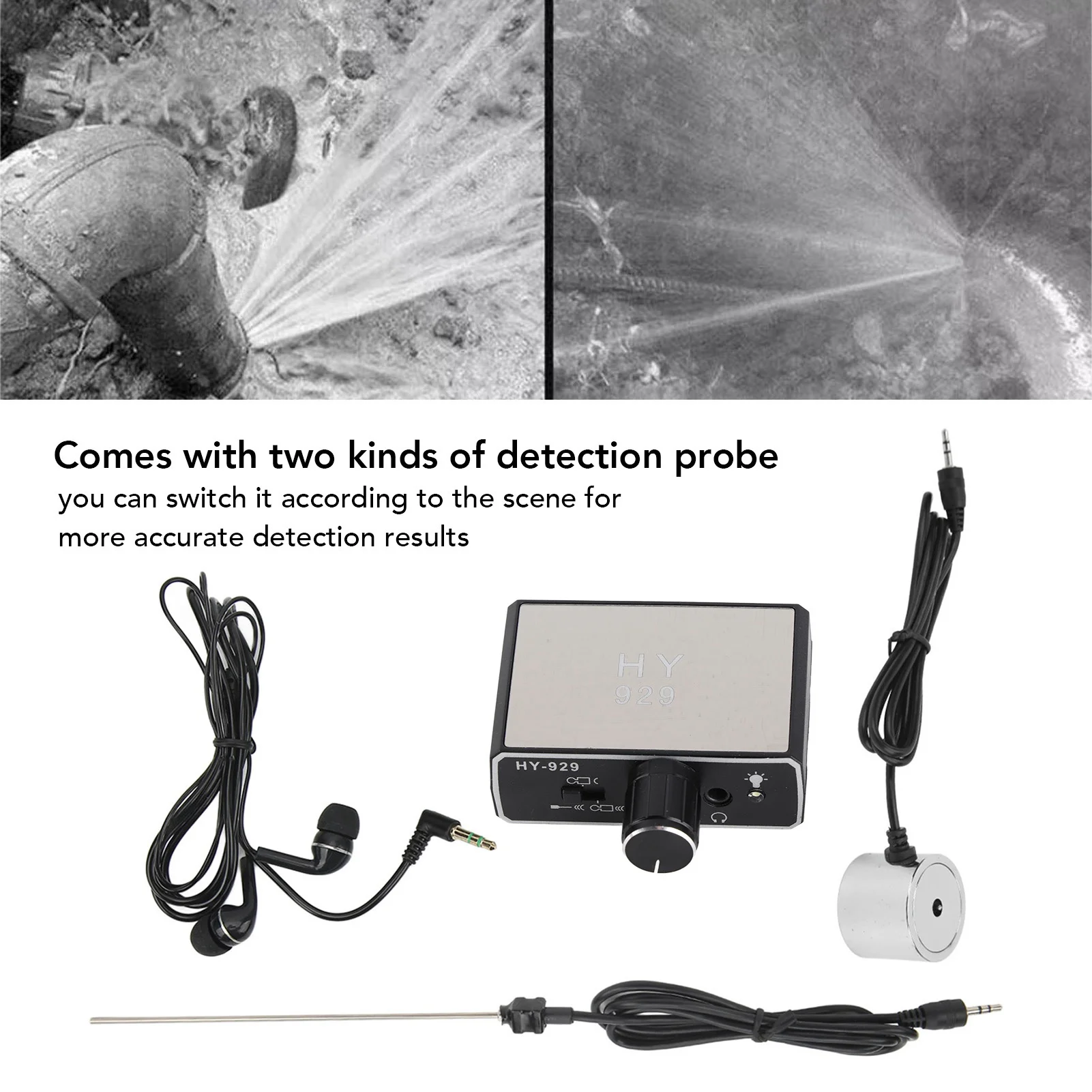 مراقبة تسرب المياه كاشف تسرب أنابيب المياه تحت الأرض تعزيز مكثف الصوت عالي القوة لبناء الموقع