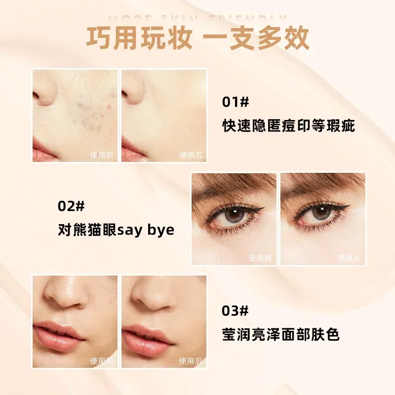 Mistine Concealer Cream  Acne Mark Cover Spots Freckles Dark Circles Long-lasting Waterproof Female Cosmetics Original  Beauty