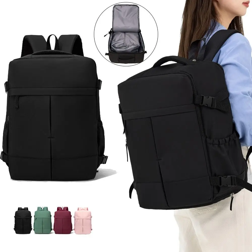 

Large Capacity Travel Backpack Lightweight Separate Laptop Compartment Laptop Backpack Side Compression Straps Clamshell Opening