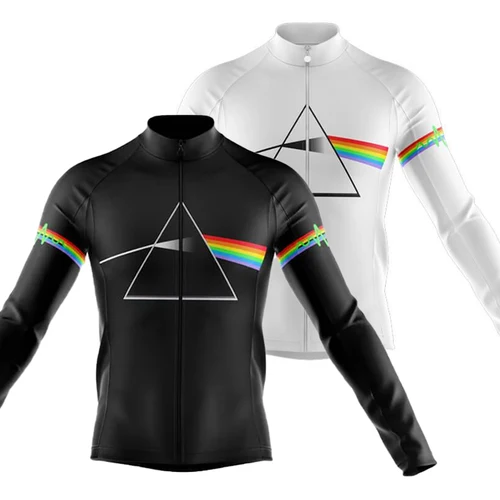 Imagen 2 del producto Camiseta de Ciclismo para hombre, Camiseta deportiva de manga larga/corta, Ropa Maillot Ciclismo, Ropa transpirable para exteriores para bicicleta de montaña y carretera