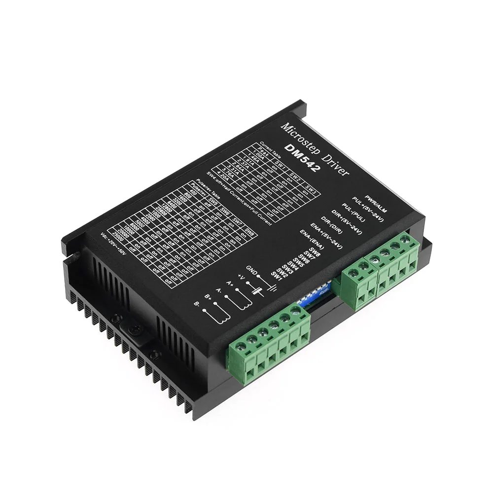 Microstep Motor Driver DM542 DM556 Suitble for 42 57 Stepper Motor Nema17 Nema23 Supply Voltage 20-50V DC 1-5.6A