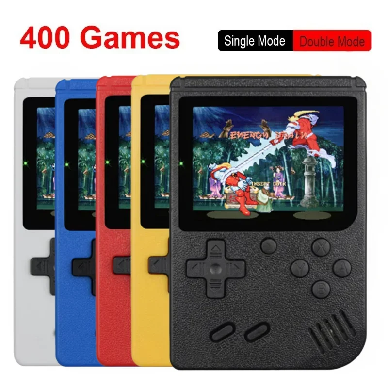 MINI juegos 400 en 1, reproductores de juegos portátiles, consola de vídeo Retro para niño, juegos con pantalla LCD a Color de 8 bits y 3,0 pulgadas