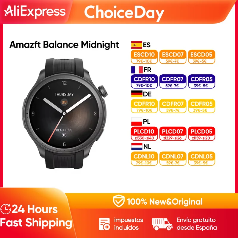 Neue amazfit balance smart watch schlaf wiederherstellung körper zusammensetzung gps alexa bluetooth