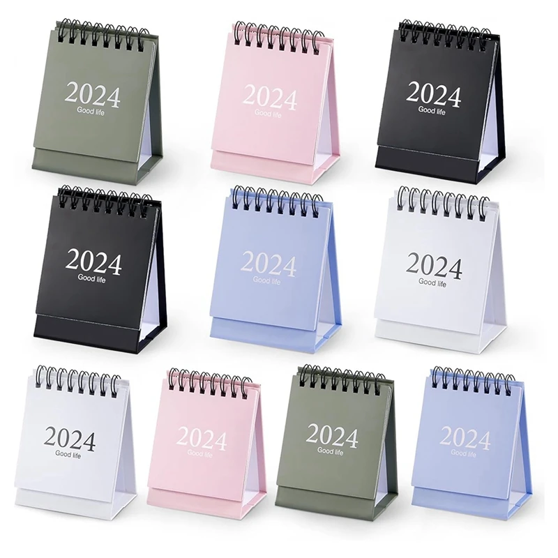 

10 Pcs Mini Desk Calendar 2024, Mini Desk Calendar 2023-2024 - Runs From Oct 2023 Until Dec 2024, Small Desktop Calendar Durable