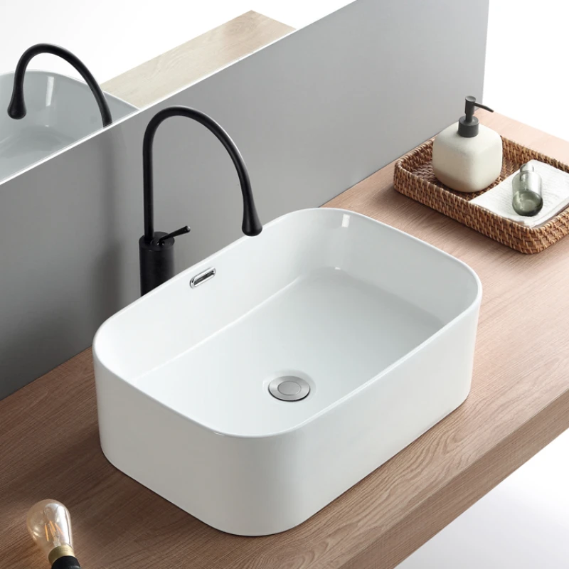 YY Laundry Basin Washbasin Balcony Splash-Proof Washstand Deep Basin Sink