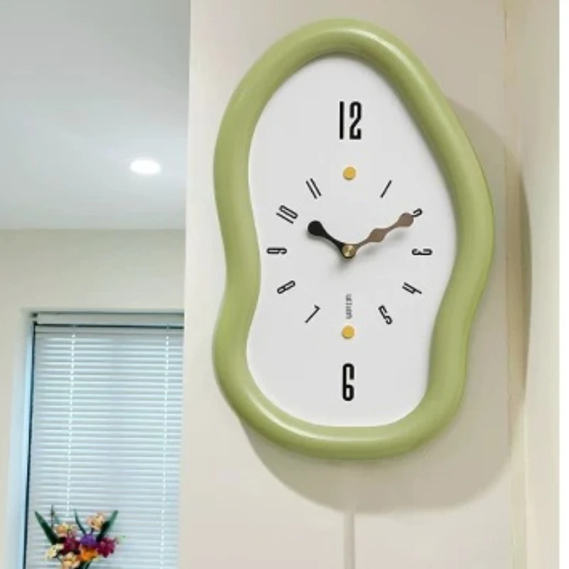Cutecore Luxury Wall Clocks Small Kids Bedside Bedroom Wall Clocks Tube Baby Reloj De Pared Grande Living Room Decoration