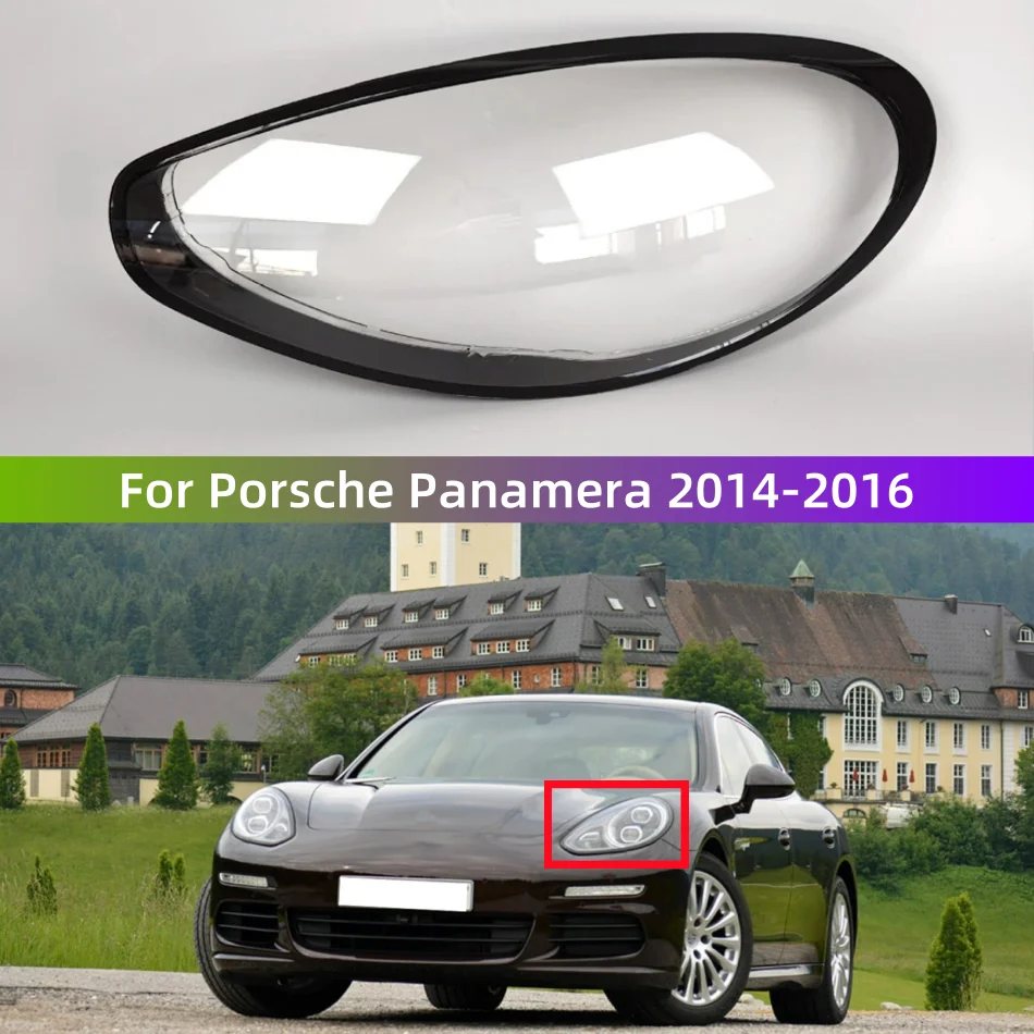 

For Porsche Panamera 2014 2015 2016 Automotive Accessories Front Headlight Cover Replace The Original Lampshade