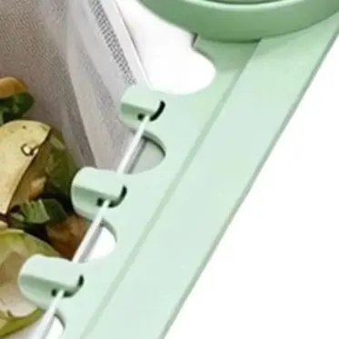 Corner-Fit Triangle Sink Strainer Super Fine Mesh ABS Drain Basket for Kitchen Food Residues Green Orange Options