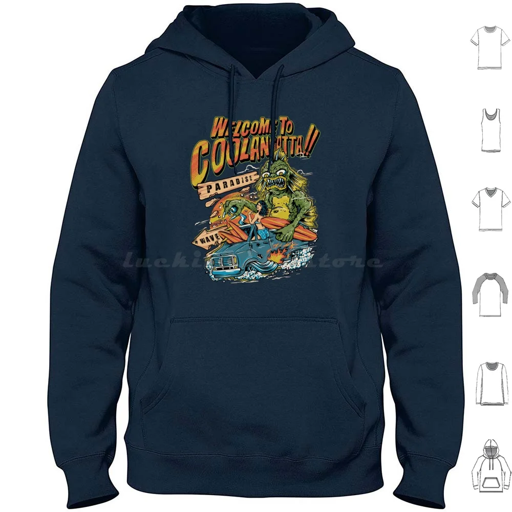 Welcome To Coolangatta Hoodies Long Sleeve Coolangatta Cooly Gold Coast Queensland Australia Surf Surfboard Surfer