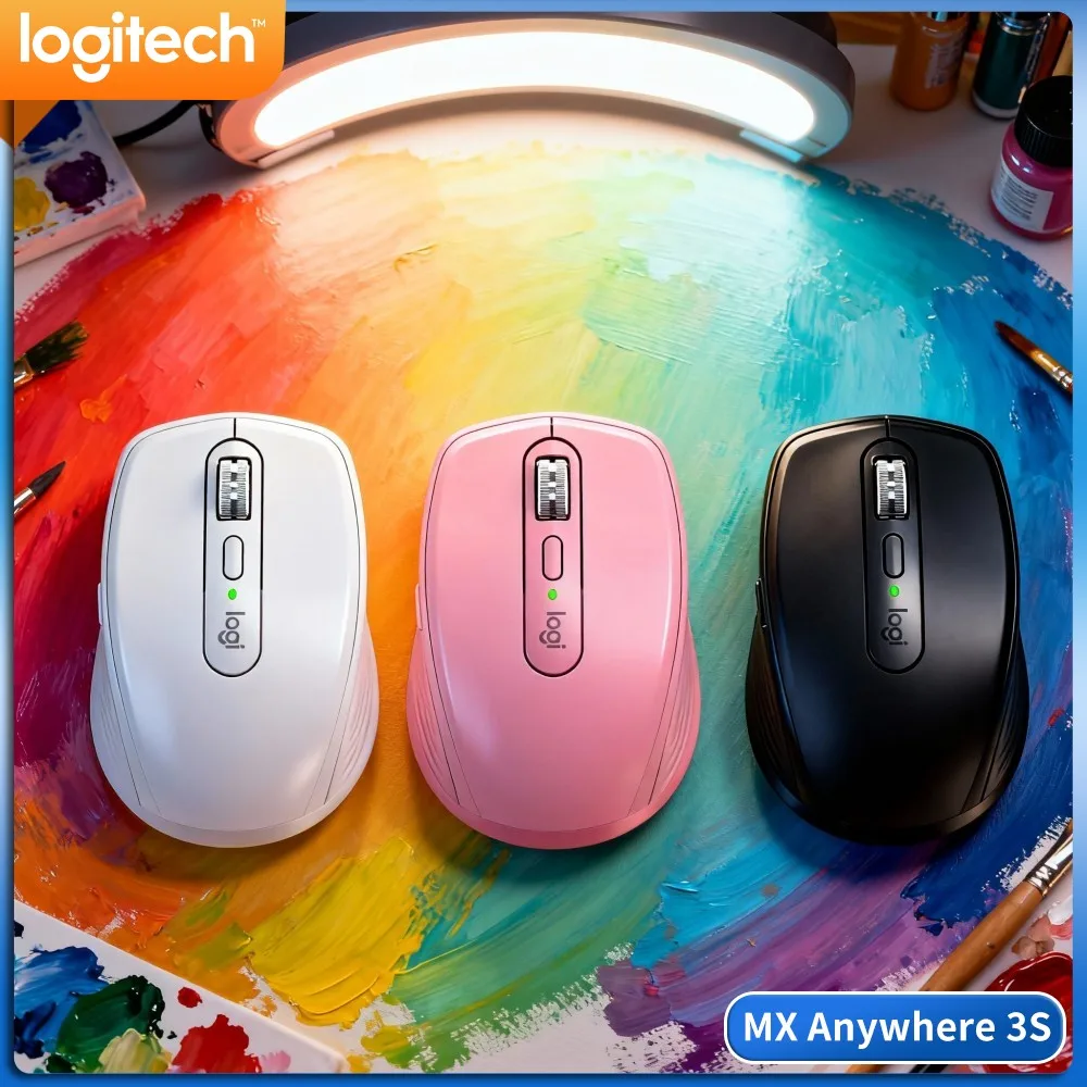 Wireless MX Anywhere 3S - 8000 DPI, 3-Device Bluetooth, Hyper-Scroll, Great For Home Assignment & Team Meeting