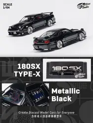 Micro Turbo 1:64 180SX TPYE X Metallic black limited999 Diecast Model Car