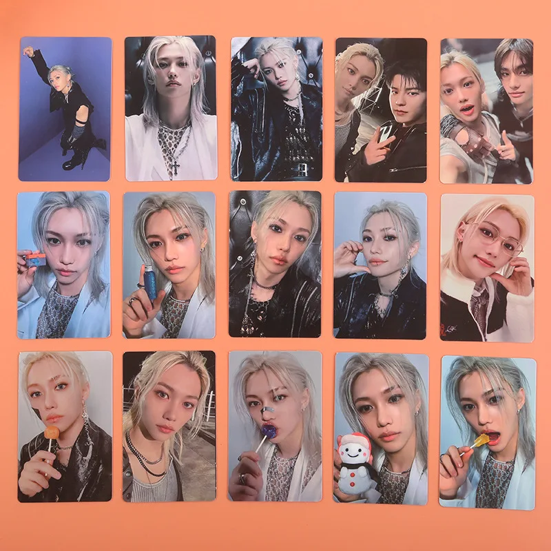 STRAYKIDS المتخصصة الجديدة العملاقة Fang Can Zhang Bin HAN المشاركة في البطاقة الصغيرة