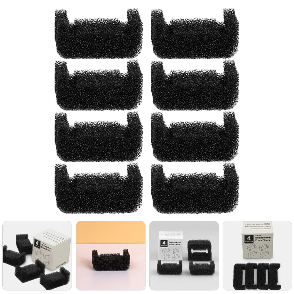 

8Pcs Cat Water Fountain Filters Replacement Safe Convenient Use Reusable Longtime Filtration Clean Water Pet Fountain Filters