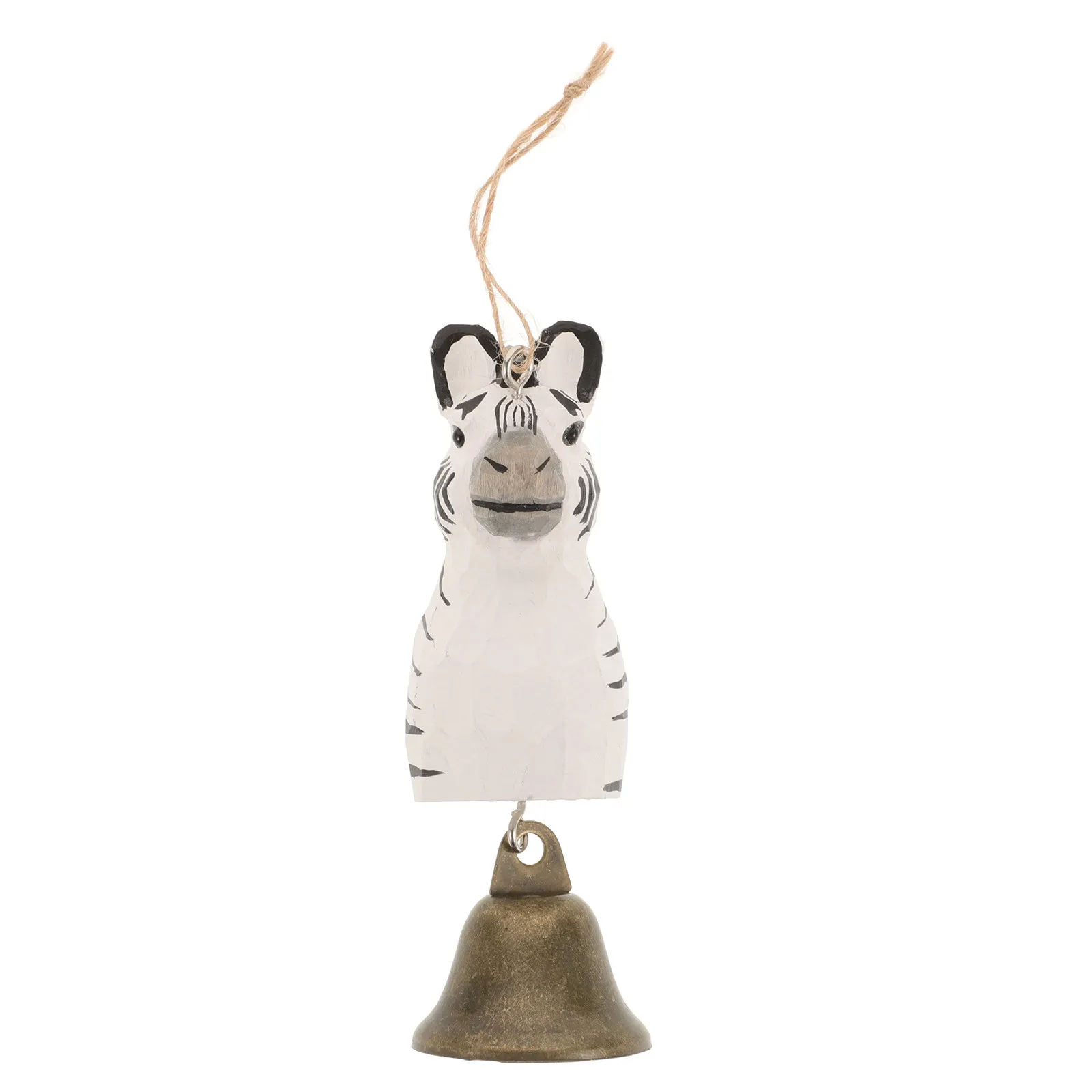 Wooden Animal Bell Hanger Rustic Nature Chime Camping Bell Charm Outdoor Hiking Trekking Car Motorcycle Pendant Ornament