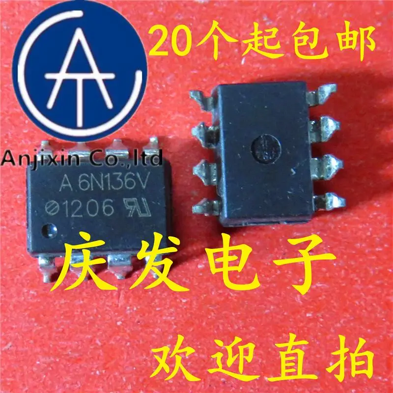 

10 шт. 100% оригинал, новый, в наличии A6N136V F6N136V 6N136V SOP8