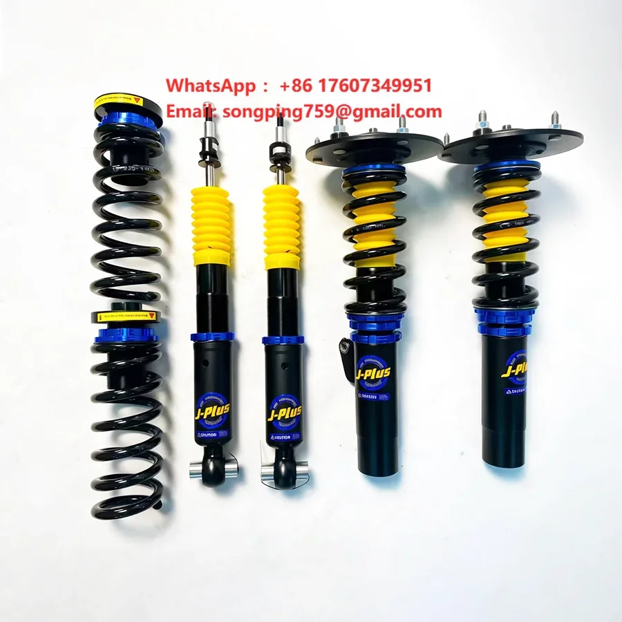 New J-Plus Street Edition Adjustable Performance Suspension Upgrade Steel Black Coil Spring for 3 Series F30 2012-2018