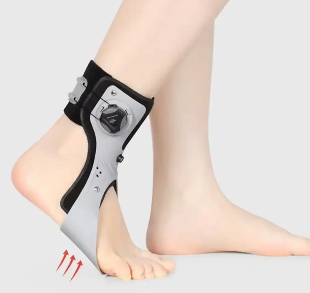 Ankle Joint Foot Orthosis Foot Drop Support Brace Weightlight Easy Wearing Adjustable Tightness Improve Foot Drop for Paralysis