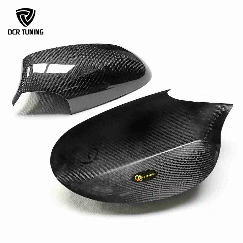 E87 Pre-lci Dry Carbon Fiber Mirror Cover Stick on for BMW 1 Series E81 E87 E88 E82 2007-2008 Support Mixed Batch