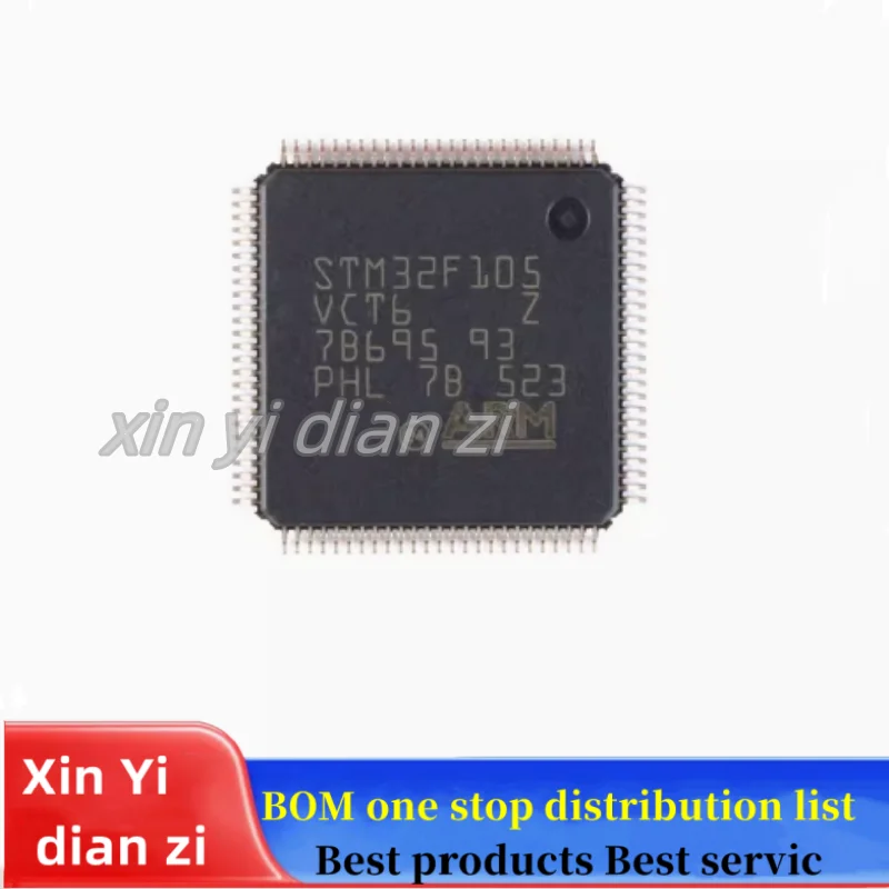 1pcs/lot STM32F105VCT6 STM32F105 QFP microcontroller ic chips in stock