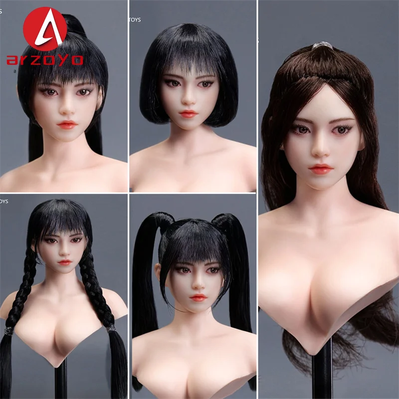 

В НАЛИЧИИ YMTOYS YMT114 1/6 Азиатская девушка с подвижными глазами, модель для резьбы по голове, подходит для 12 дюймов PH, паледная кожа, женщина-солдат, фигурка тела