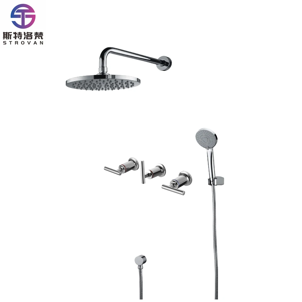 

Gallery Dual Handle Wall Concealed 2 Way Shower Faucet