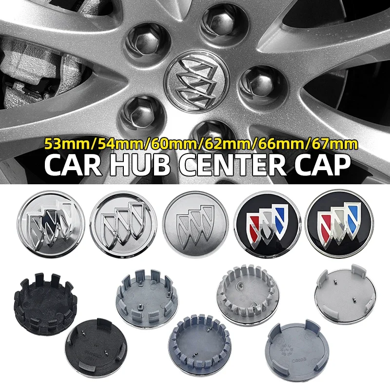 

For Buick Excelle XT GT Envision Verano Regal LaCrosse Encore enclave 4pcs Car Wheel Center Hub Caps Cover Emblem Accessories