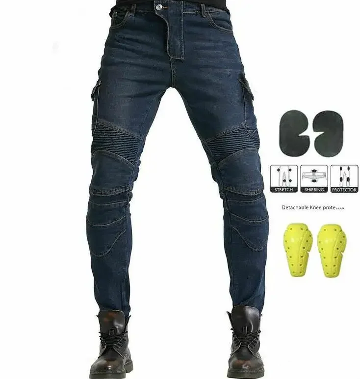 

Джинсы для езды на мотоцикле PK B06 Брюки с 4 подушечками Брюки Four Seasons 06 черный зеленый с четырьмя защитными снаряжениями