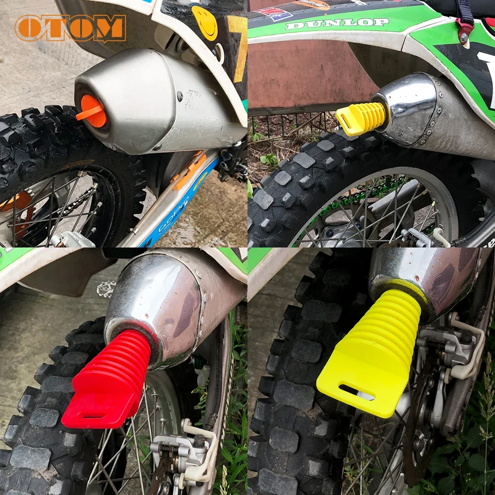 3 Pcswash tools exhaust plug colorful off-road motorcycle exhaust pipe waterproof plug car wash universal For KTM HONDA ATV YZF