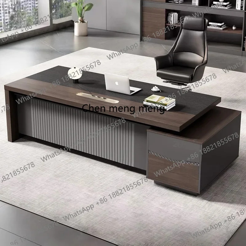 نموذج جديد لرئيس المتجر، أثاث مكتب الرئيس البسيط والحديث، طاولة المشرف الفاخرة للمدير من الدرجة الكبيرة