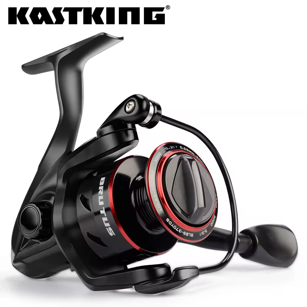 Спиннинговая рыболовная катушка KastKing Brutus Super Light, максимальная нагрузка 8 кг, передаточное число 5,2:1, для ловли пресноводного карпа.