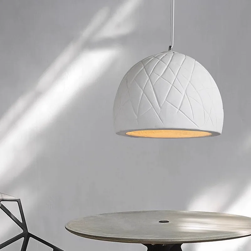

Nordic restaurant pendant light 2025 new semi-circular handmade creative simple homestay bedroom bedside pendant light