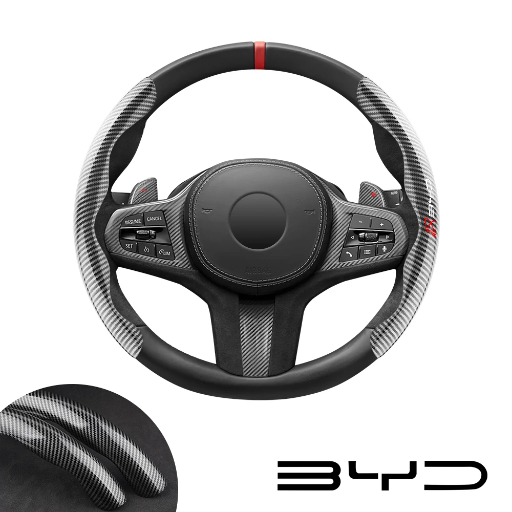 for BYD Build your dreams han tang ev dm d1 song MAX  car steering wheel cover car accessories