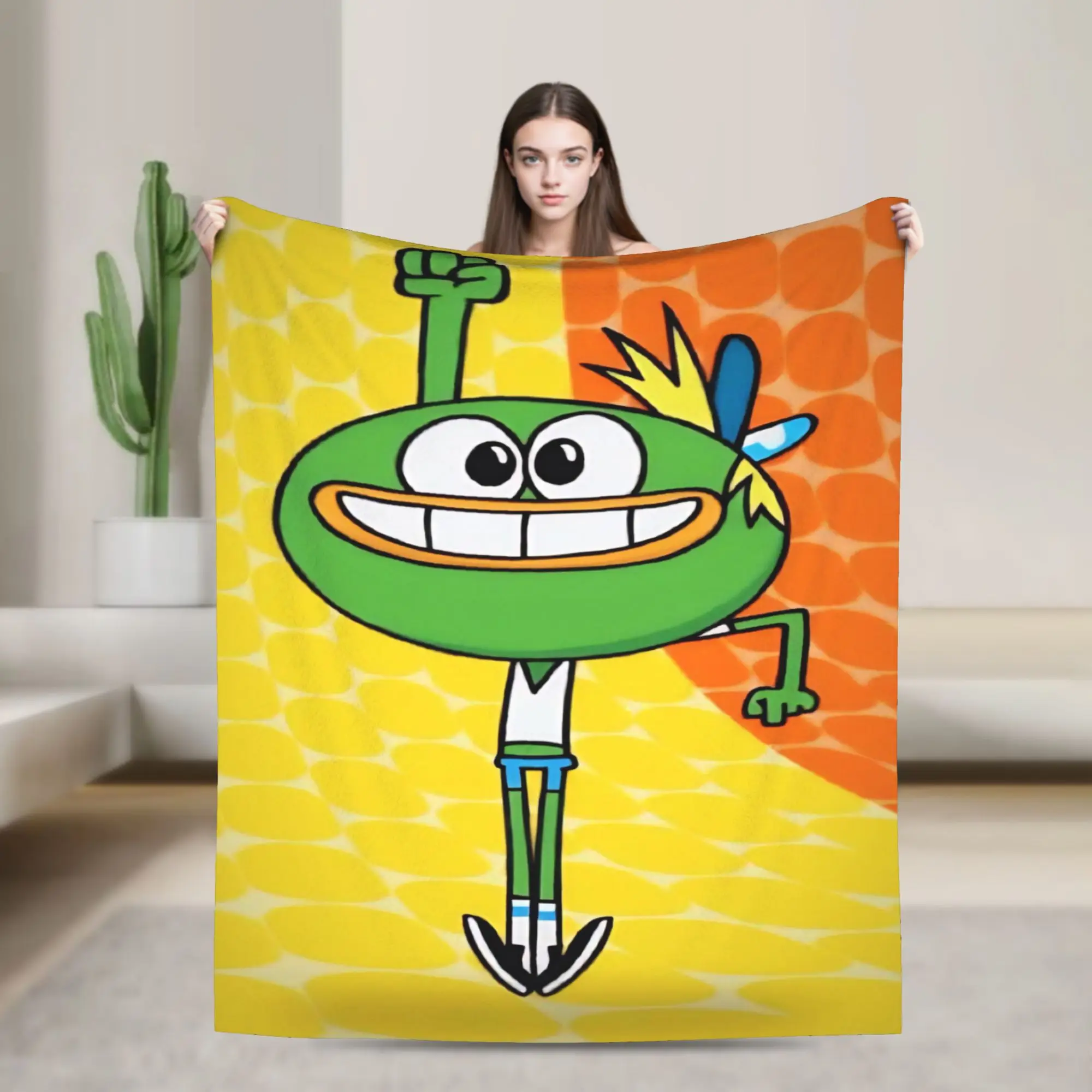 Relax Breadwinners cartoon Blanket Accessories Sofa Decorative  Throw Blanket Ultra-Soft Velvet for Office