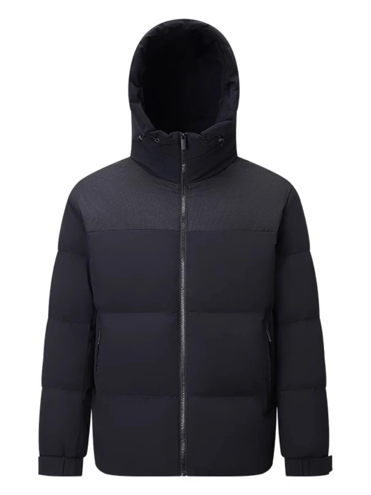 

Пуховое пальто Chericom с воротником-стойкой и эластичными крючками и петлями, манжетами на шнурке и наклонными карманами на утином пуху Y309660Y