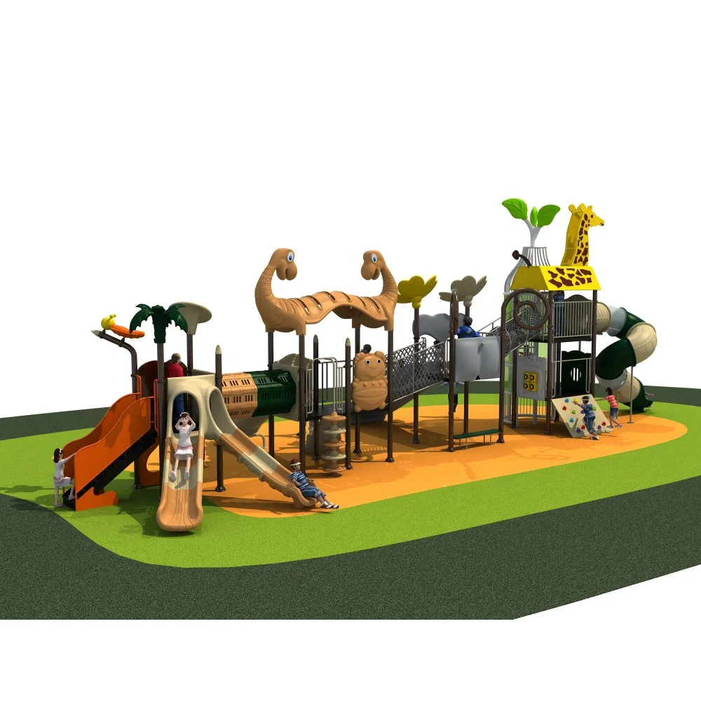 Plastic Kids Play Set Fun Games Amusement Park Outdoor Playground For Sale