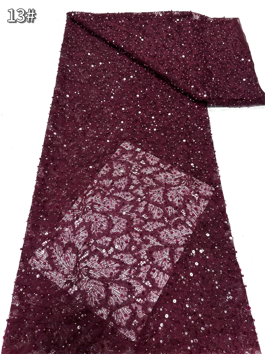 Renda Bordir Manik-manik Nigeria Terbaru 2025 Kualitas Tinggi Kain Renda Afrika Tulle Payet Jaring Perancis untuk Pesta Pernikahan Mewah