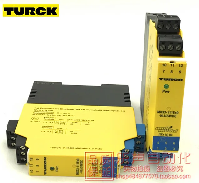 

MK33-111EX0-HLI/24VDC TURCK Safety Barrier In Stock, Genuine And Beautiful In Color